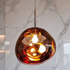 Lava Acrylic Pendant Light – Rose Gold, 19.6″ / 49.8cm, Glass – pendant light image 14