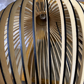 Nordic Wood Cage Pendant Light – pendant light image 4