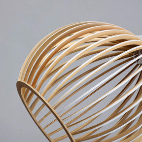 Nordic Wood Cage Pendant Light – pendant light image 5