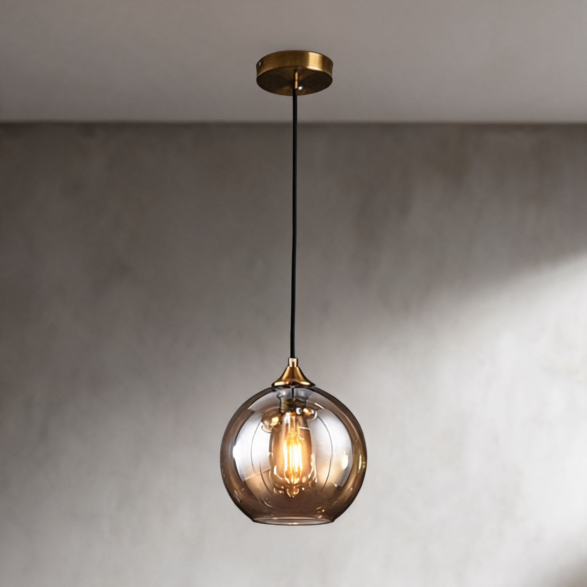 Glass & Stone Pendant Light – pendant light image 3