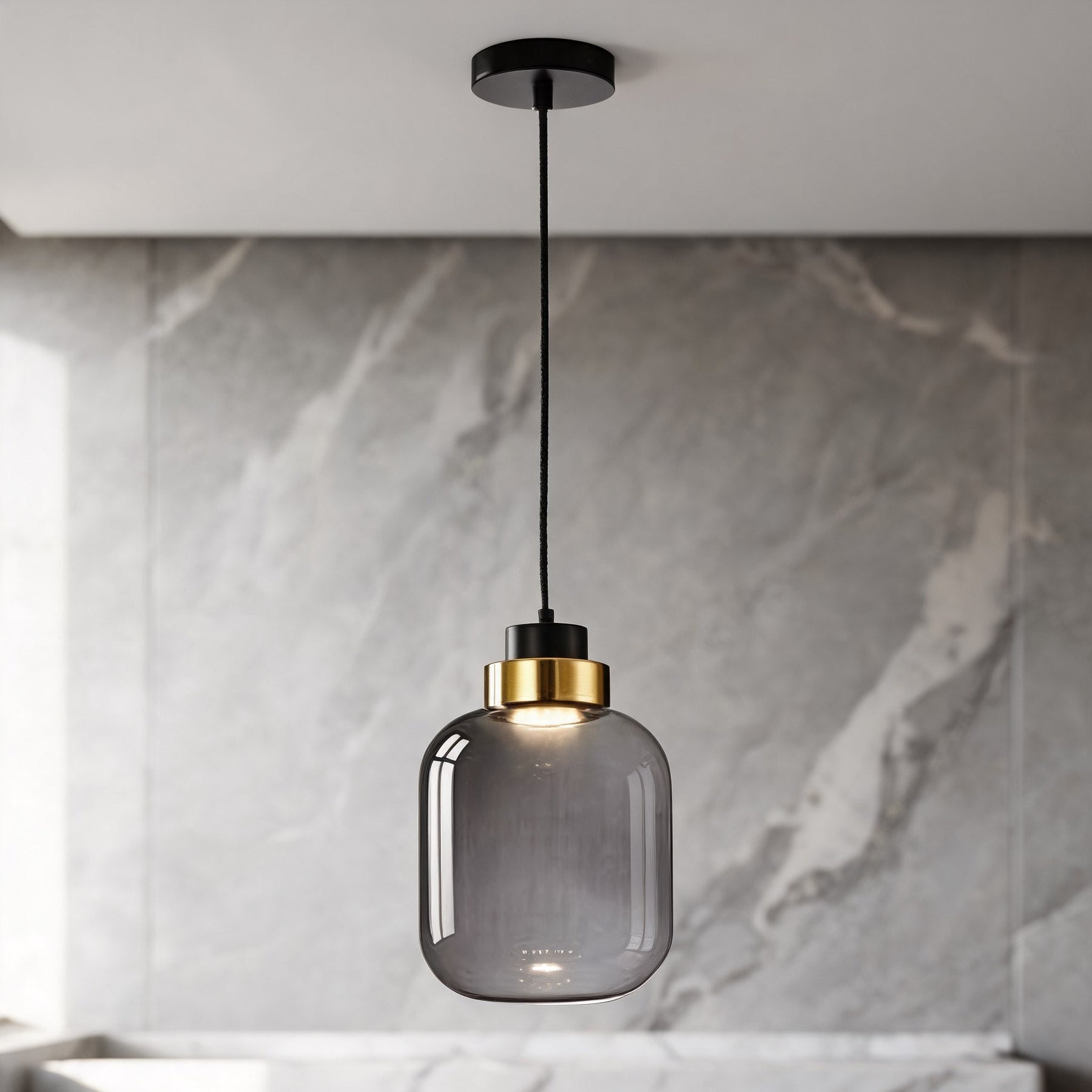 Nordic Glass Pendant Light – Style B-1 Head – pendant light image 5