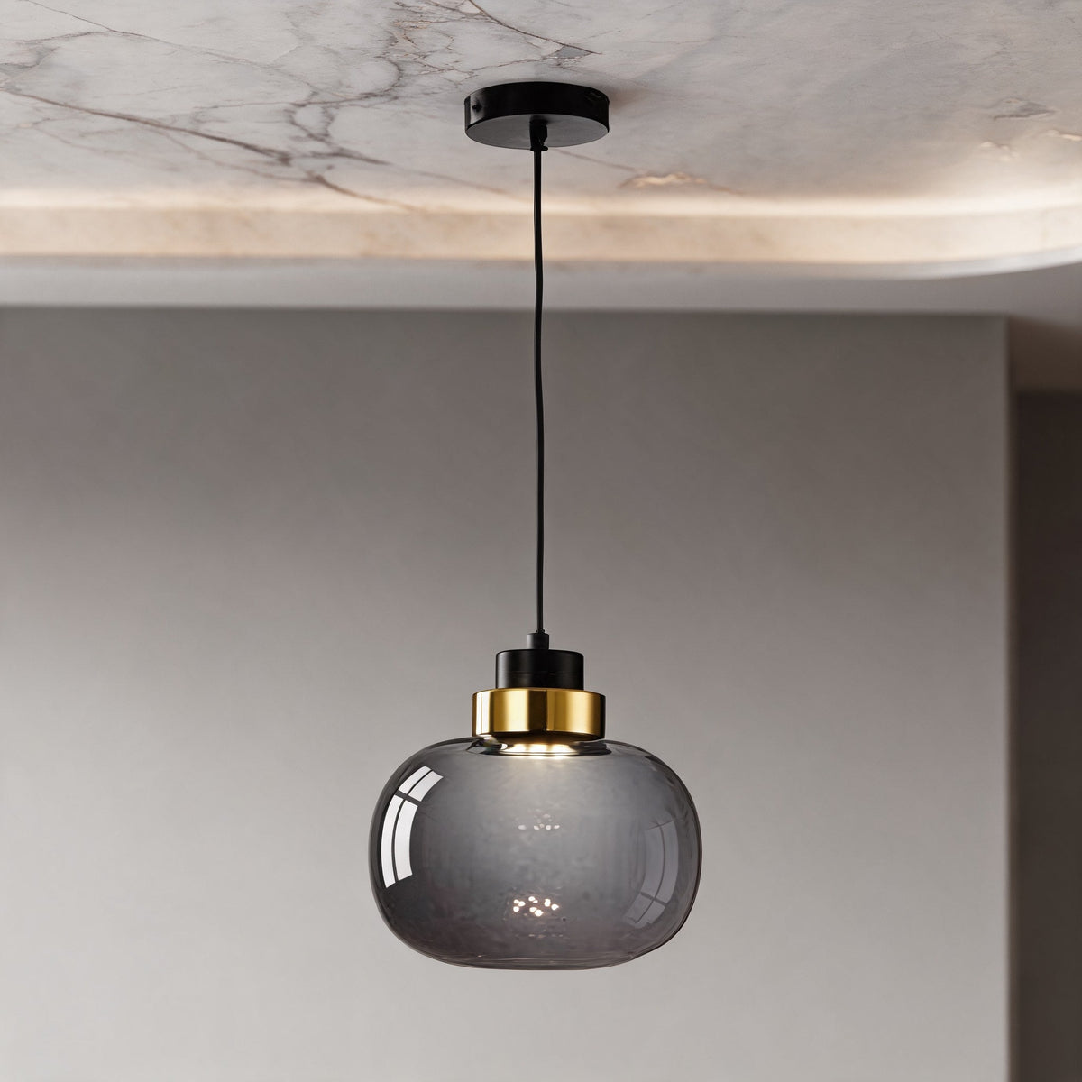 Nordic Glass Pendant Light – Style A-1 Head – pendant light image 1