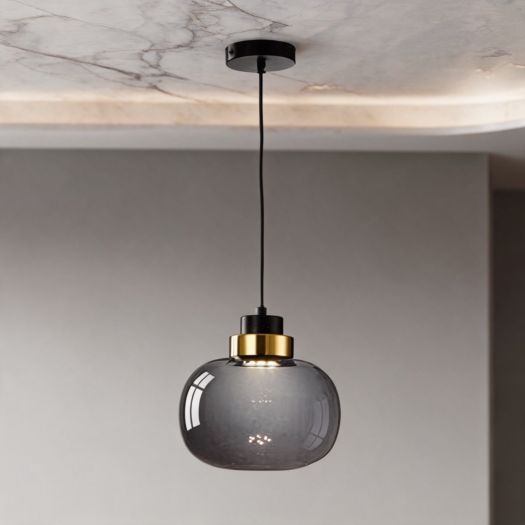Nordic Glass Pendant Light – Style A-1 Head – pendant light image 1