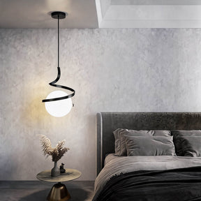 Nordic Glass Pendant Light – Black shell, Dimmable – pendant light image 5