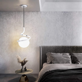 Nordic Glass Pendant Light – White shell, Dimmable – pendant light image 7