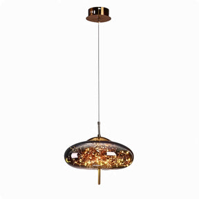 Smoky Glass Geometric Pendant Light – pendant light image 8
