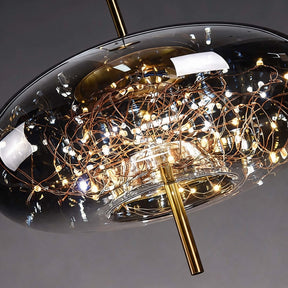 Smoky Glass Geometric Pendant Light – pendant light image 5