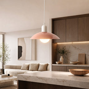 Nordic Bauhaus Pendant Light – White, Pink – pendant light image 2