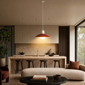 Nordic Bauhaus Pendant Light – White, Red – pendant light image 3
