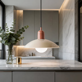 Nordic Bauhaus Pendant Light – Pink, Cream – pendant light image 9