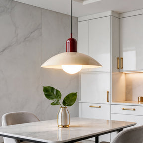 Nordic Bauhaus Pendant Light – Red, Cream – pendant light image 13