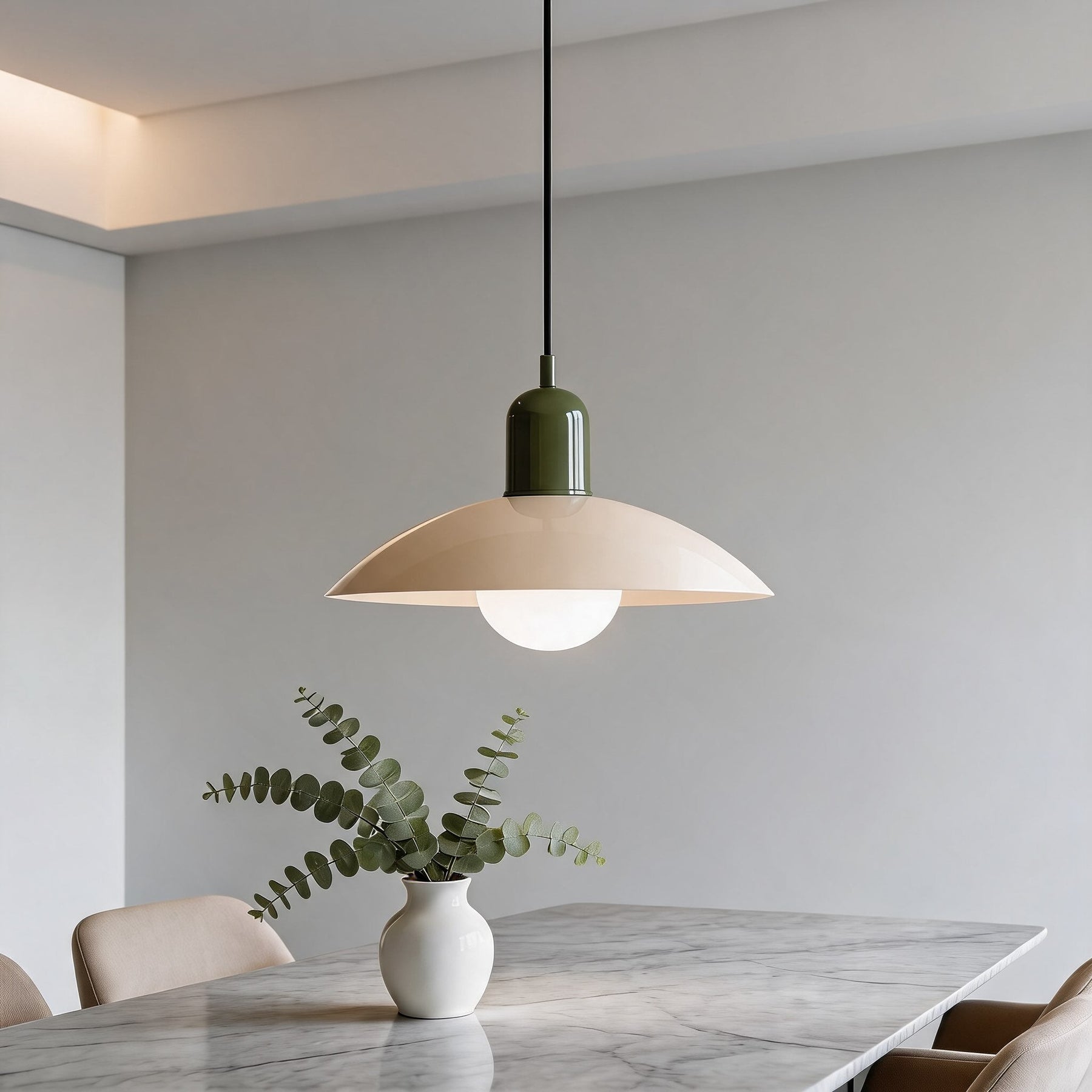 Nordic Bauhaus Pendant Light – Green, Cream – pendant light image 17