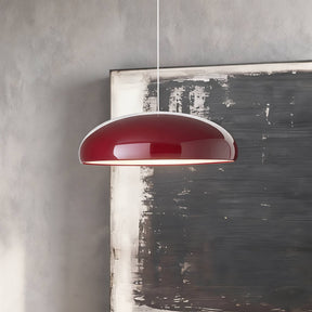 Aluminum Dome Pendant Light – Red, 23.6" / 59.9cm, Warm White – pendant light image 29