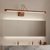 Walnut Adjustable LED Wall Light – Ø 27.5″ x H 3.9″, Walnut Color, Warm Light – product image 8