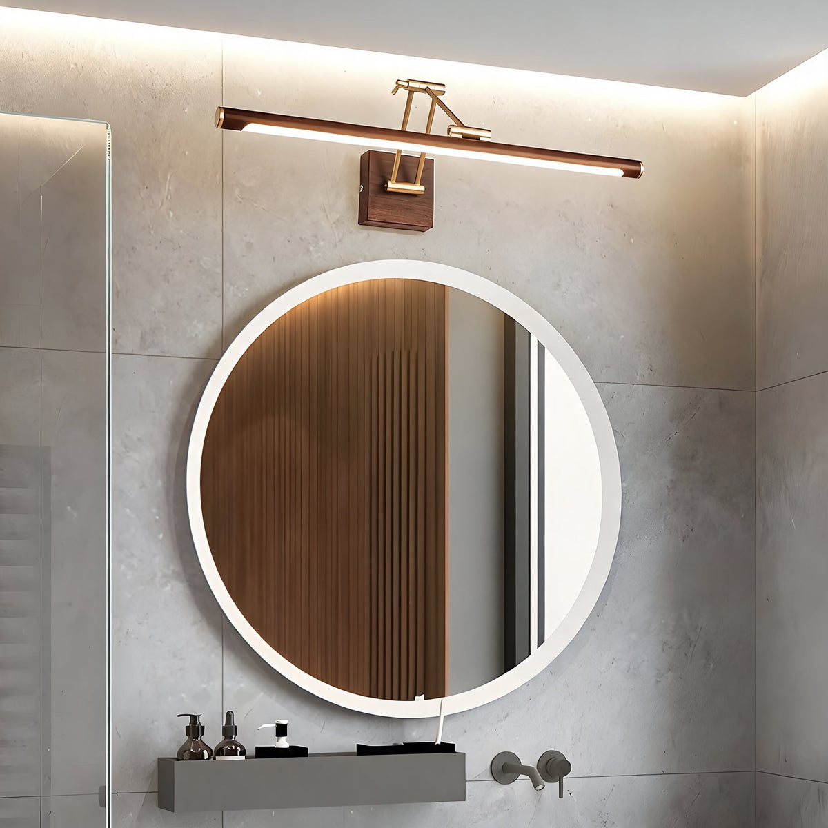 Walnut Adjustable LED Wall Light – product image 3