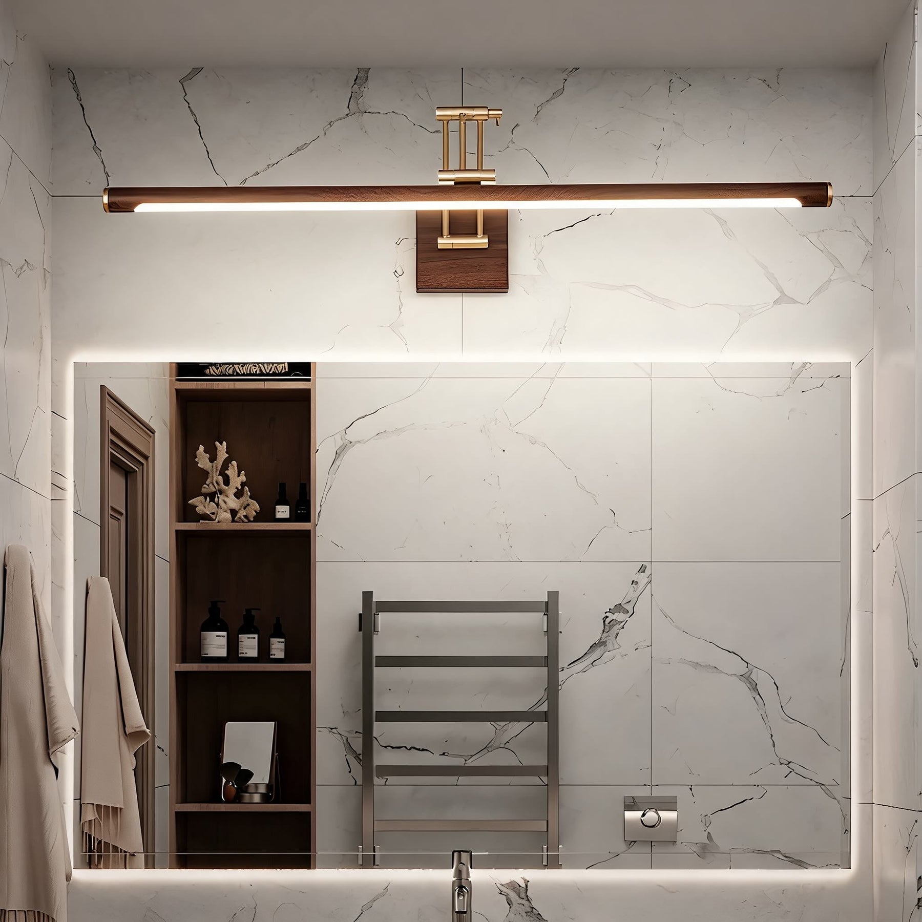 Walnut Adjustable LED Wall Light – product image 4