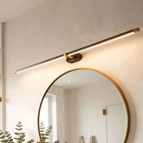 Minimalist Linear LED Wall Sconce – L50" x D5.9" / 127 x 15cm, Black+Gold & Triac Dimmable Warm Light – product image 57