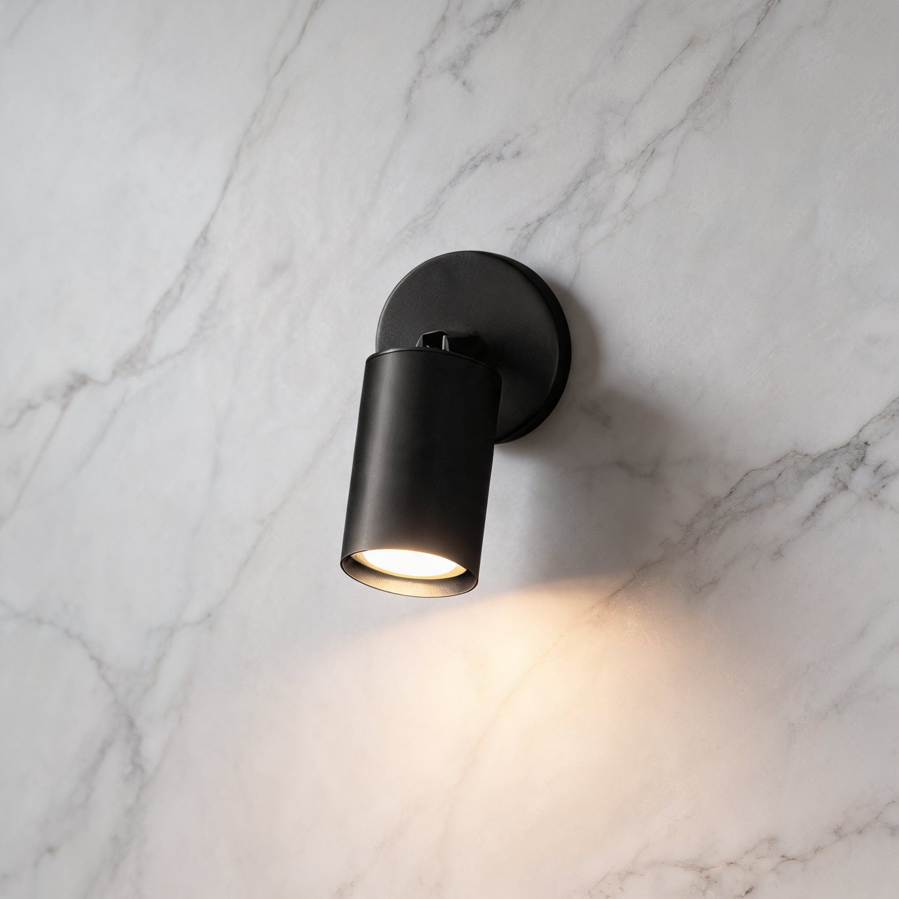 Rotatable Brass Spotlight Wall Light – 1 head W 3.1″ x H 5.3″, Matte Black – product image 4