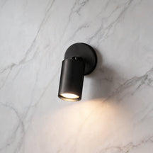 Rotatable Brass Spotlight Wall Light – 1 head W 3.1″ x H 5.3″, Matte Black – product image 4