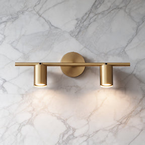 Rotatable Brass Spotlight Wall Light – 2 heads L 19.7″ x H 6.9″, Brass – product image 5