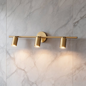 Rotatable Brass Spotlight Wall Light – 3 heads L 29.5″ x H 6.9″, Brass – product image 7