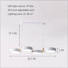 Nordic Wood Multi-Light Pendant – pendant light image 3