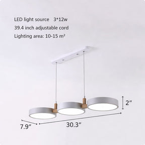 Nordic Wood Multi-Light Pendant – pendant light image 4
