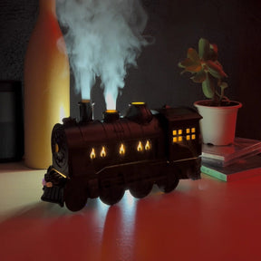Umidificador Difusor de Óleos Essenciais Trem Plástico USB LED Luz Noturna