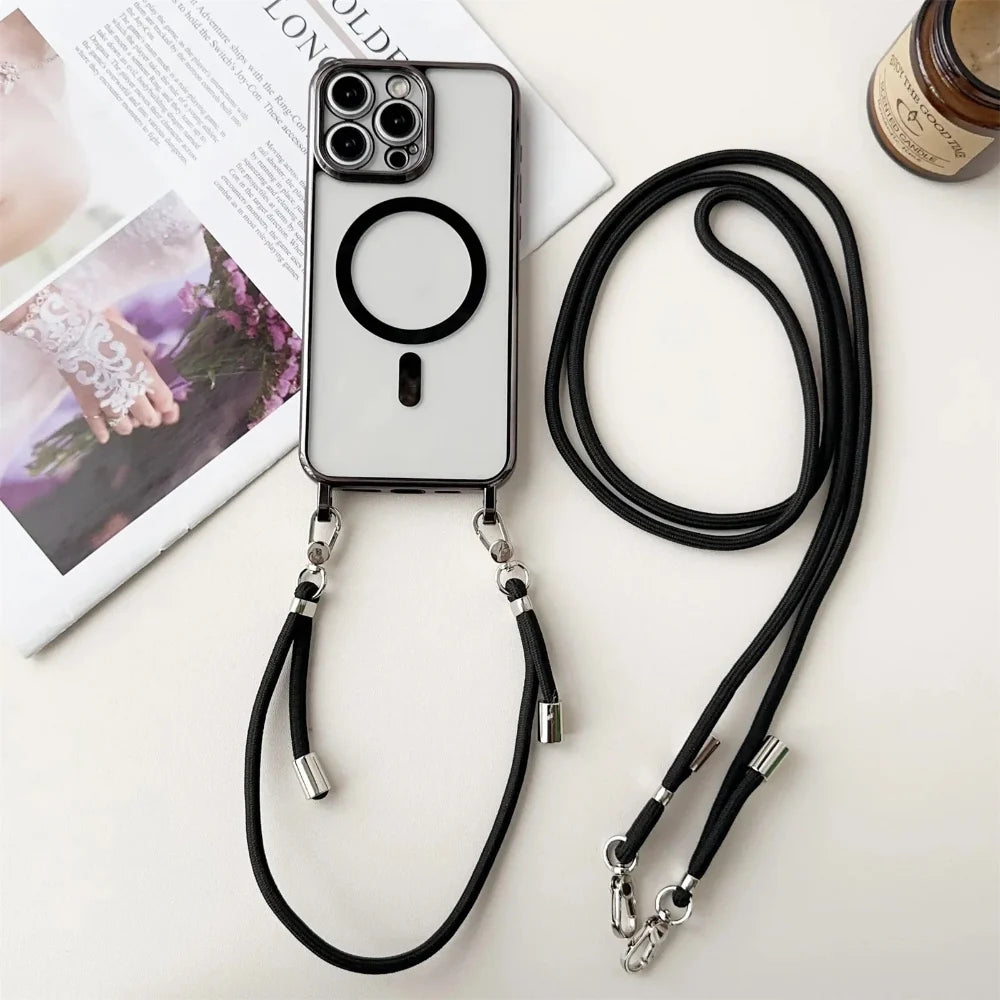 Phone Case MagSafe Crossbody Strap Lanyard Cover