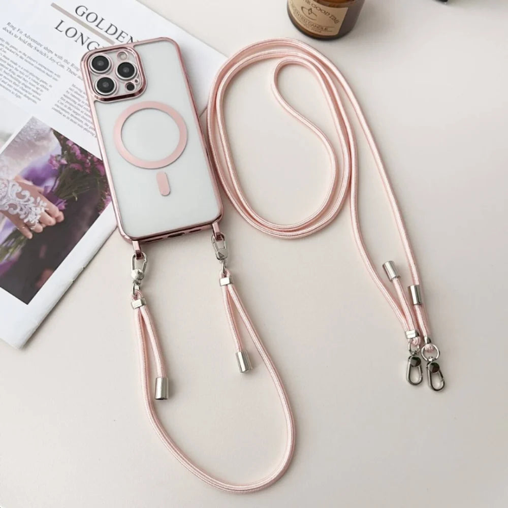 Phone Case MagSafe Crossbody Strap Lanyard Cover