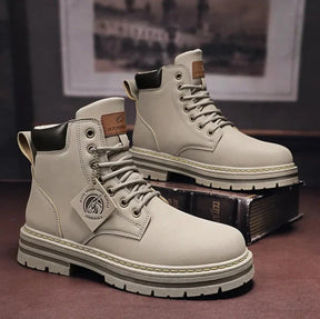 Waterproof Men's Lace-Up Boots With Comfort Sole
