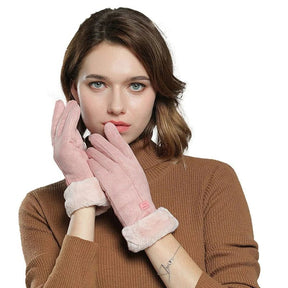 Luvas de Inverno Femininas – Touchscreen, Quentes, Macias e com Forro Térmico
