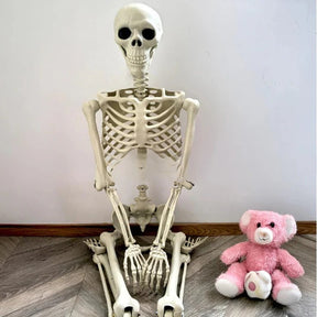Decoração de Esqueleto Articulado de Corpo Inteiro de 67 Polegadas