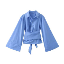 Blusa com Cinto de Laço Largo