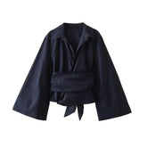 Blusa com Cinto de Laço Largo