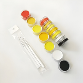 Conjunto de Pintura Facial Arco-íris para Copa do Mundo Neon Split Cake Corporal