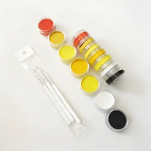 Conjunto de Pintura Facial Arco-íris para Copa do Mundo Neon Split Cake Corporal
