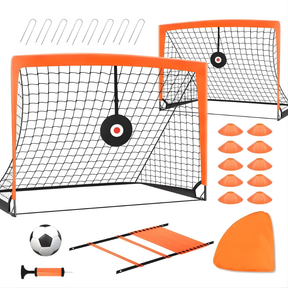 Conjunto de Gol de Futebol Portátil para Treino Infantil ao Ar Livre