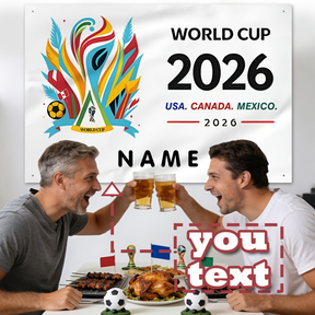 Bandeira de Parede México Personalizada Nome de Torcedor de Futebol