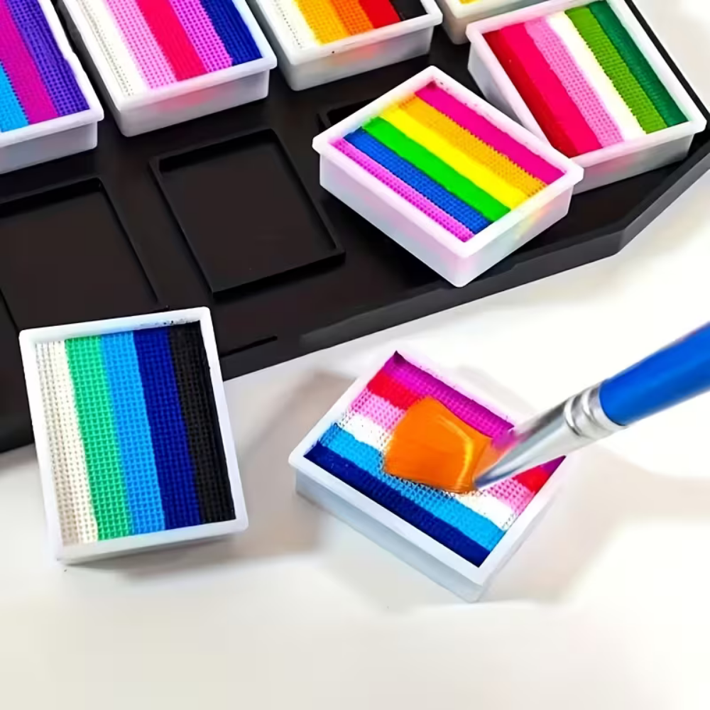 Kit de Tinta Corporal Lavável para Criações Artísticas de Rosto e Corpo