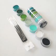 Conjunto de Pintura Facial Arco-íris para Copa do Mundo Neon Split Cake Corporal