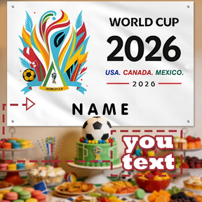 Bandeira de Parede México Personalizada Nome de Torcedor de Futebol