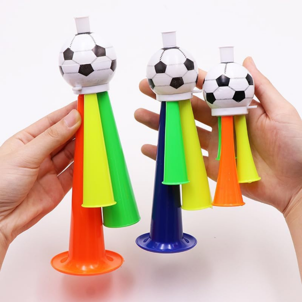 Conjunto de Cornetas Vuvuzela Barulhentas para Torcida de Futebol, Festas em Estádio e Eventos