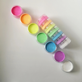 Conjunto de Pintura Facial Arco-íris para Copa do Mundo Neon Split Cake Corporal