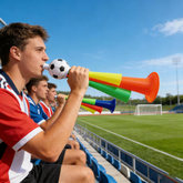 Conjunto de Cornetas Vuvuzela Barulhentas para Torcida de Futebol, Festas em Estádio e Eventos