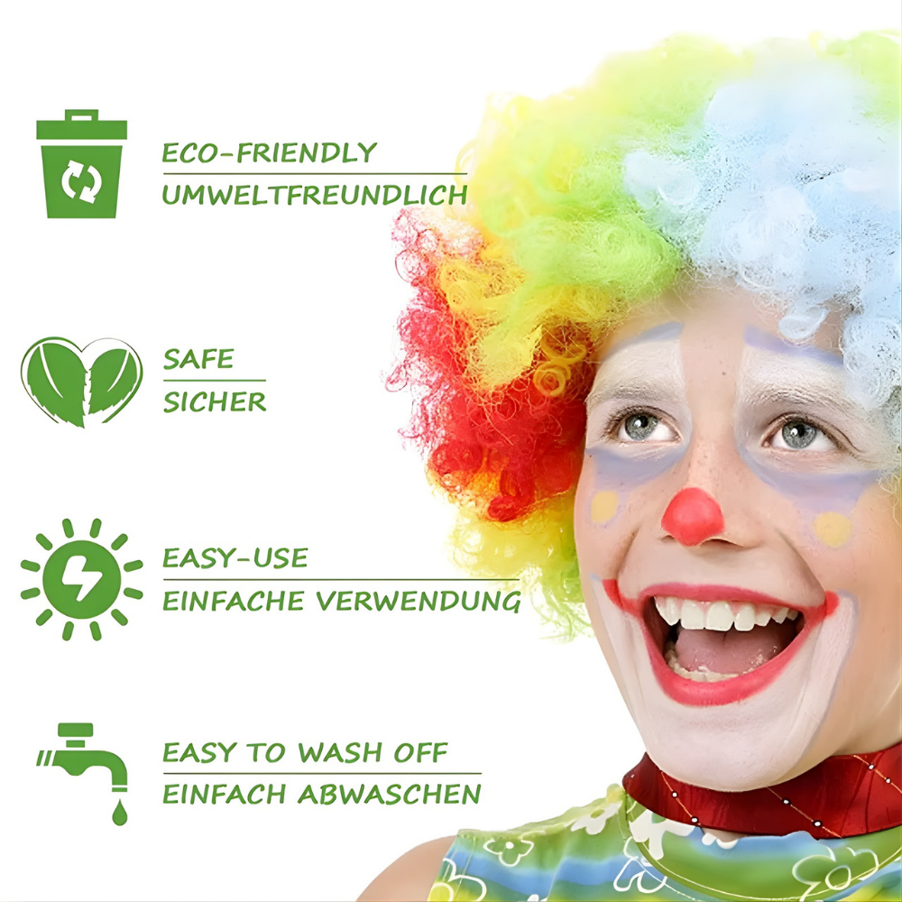 Kit de Pintura Corporal Infantil Seguro Não Tóxico Cores Festas Festivais