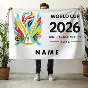 Bandeira de Parede México Personalizada Nome de Torcedor de Futebol