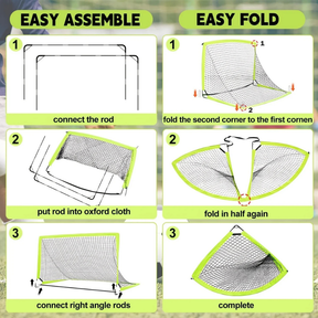 Portable Soccer Net Target Training Goal Accurate Shooting Practice