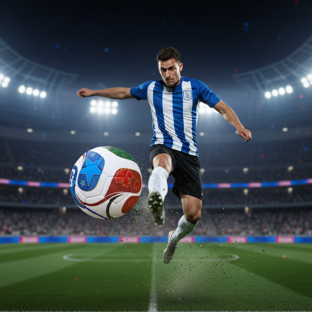 Bola de Futebol Tamanho 5 Durável de Alto Desempenho para Treino e Partidas