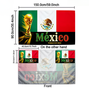 Capa de Torcedor de Futebol Estilo Bandeira do México para Copa do Mundo
